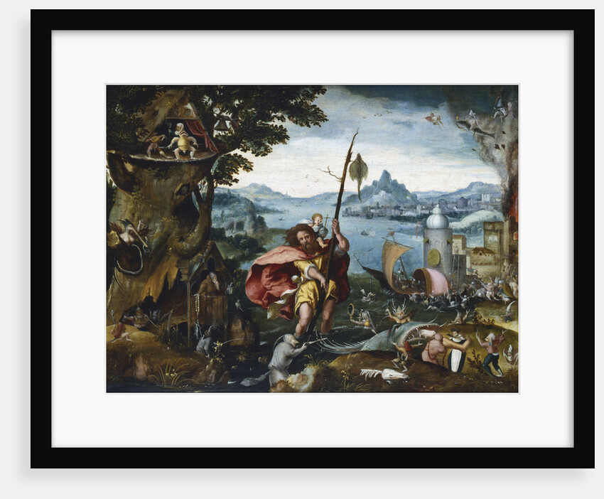 St Christopher Crossing the River, 1506-c1527 by Jan de Cock