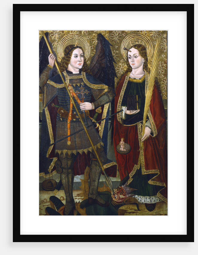 St Michael and Engracia, c1489-c1513 by Juan de la Abadia the Younger