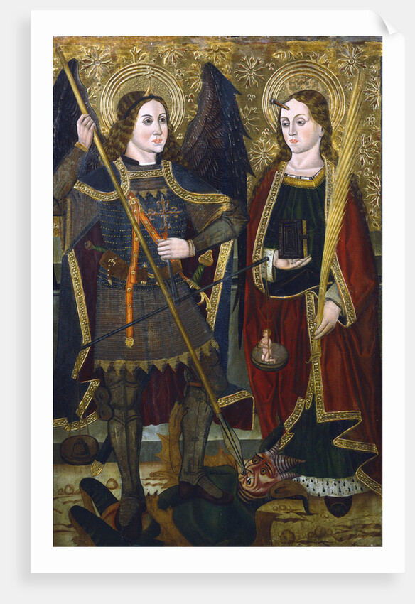 St Michael and Engracia, c1489-c1513 by Juan de la Abadia the Younger