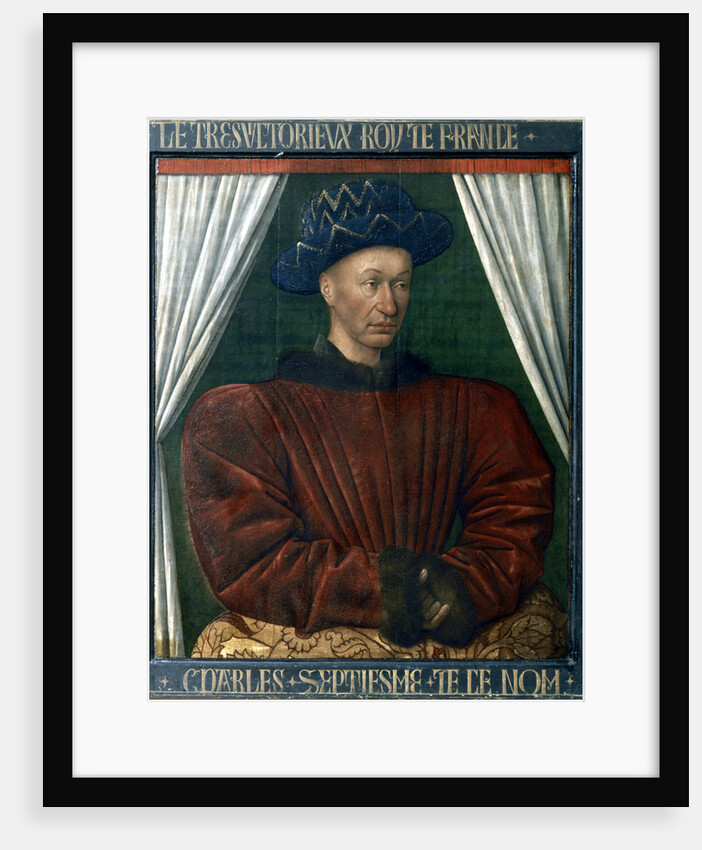 Charles VII of France, 15th century by Jean Fouquet