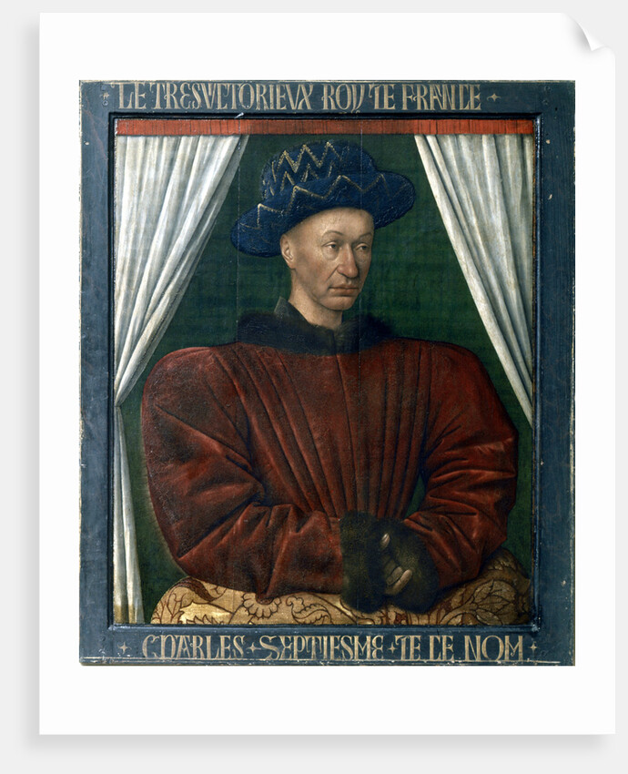 Charles VII of France, 15th century by Jean Fouquet