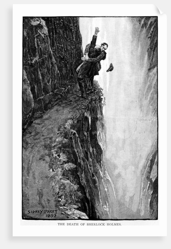 The death of Sherlock Holmes, 1893 by Sidney E Paget