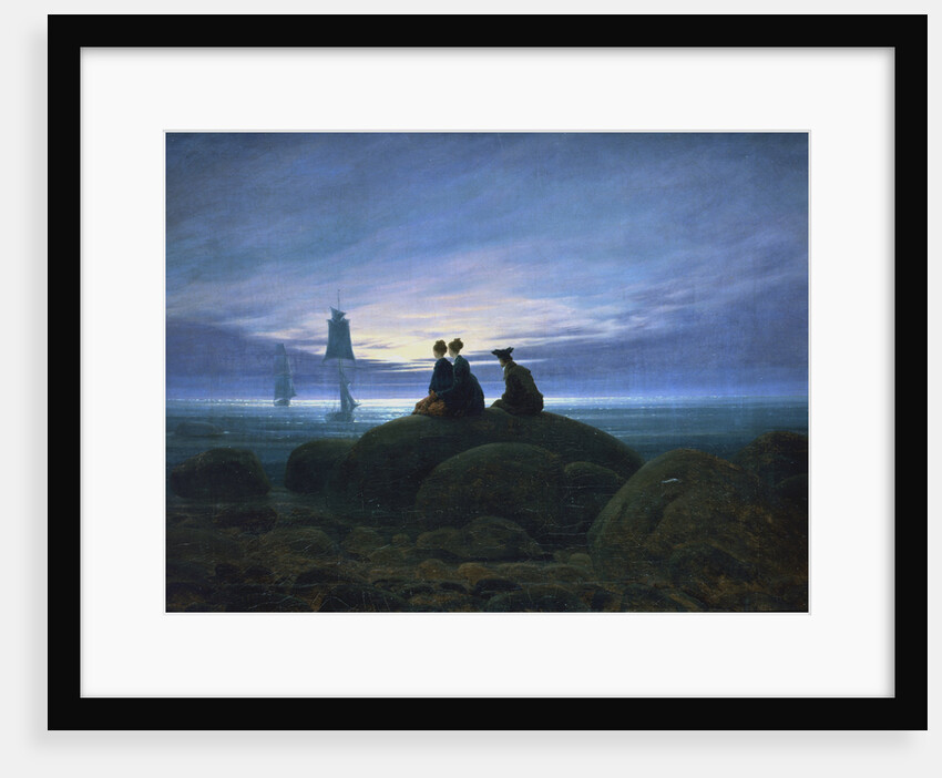 Moonrise over the Sea, 1774 by Caspar David Friedrich