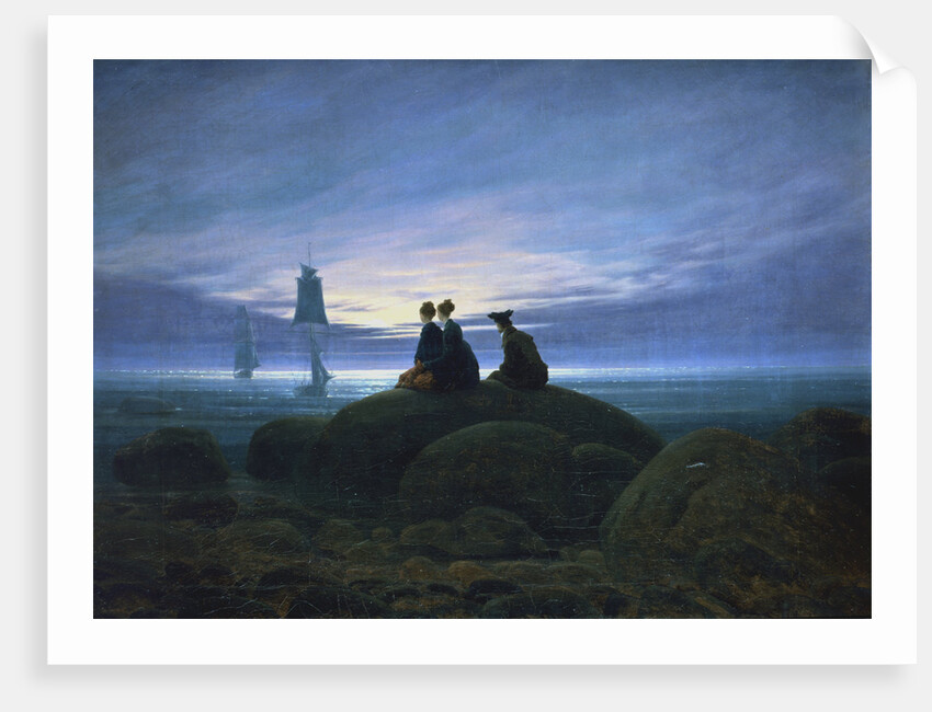 Moonrise over the Sea, 1774 by Caspar David Friedrich