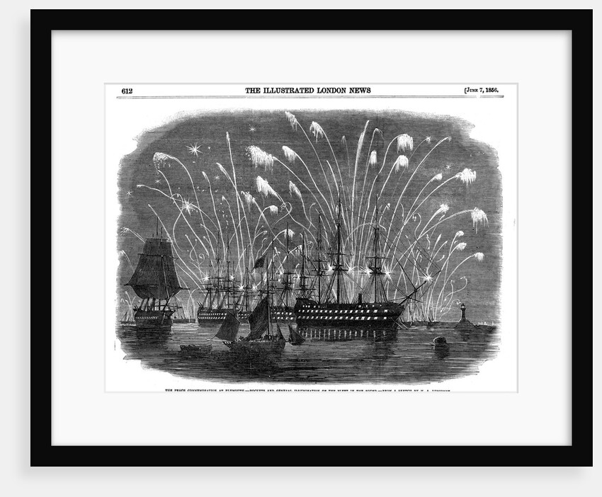 Peace commemorations for the end of the Crimean War, at Plymouth, England, 1856 by Unknown