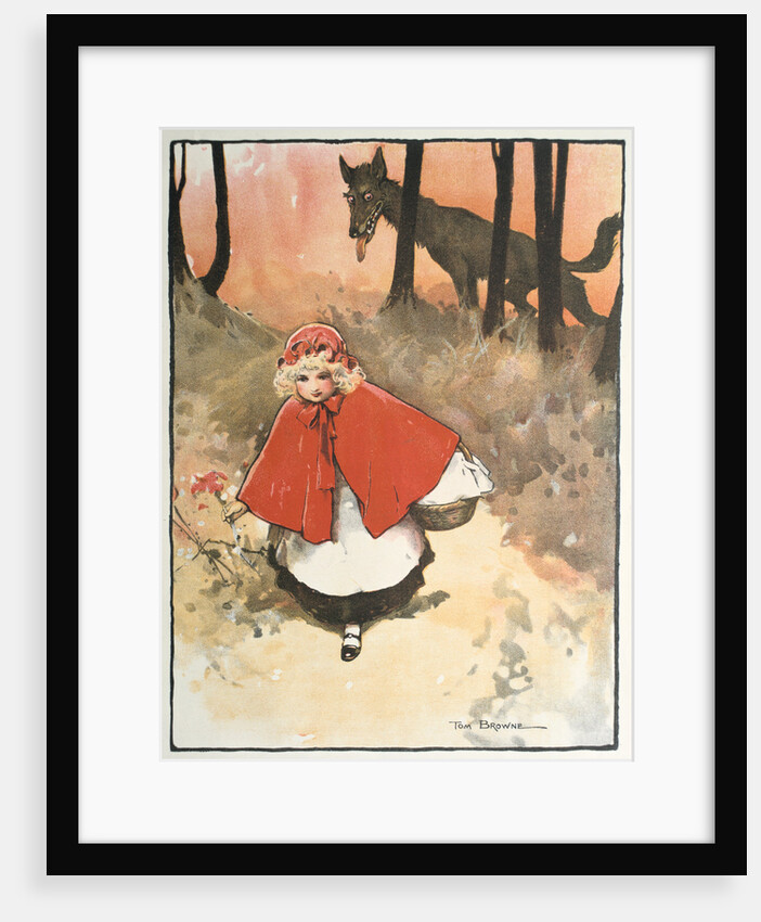 Scene from Little Red Riding Hood, 1900 by Tom Browne