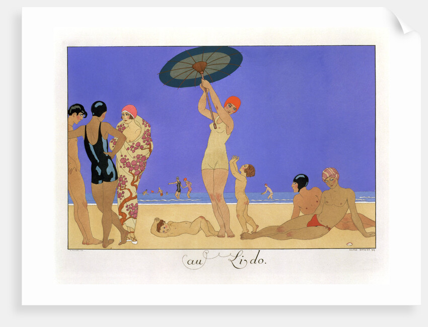 At the Lido, 1920 by Henri Reidel