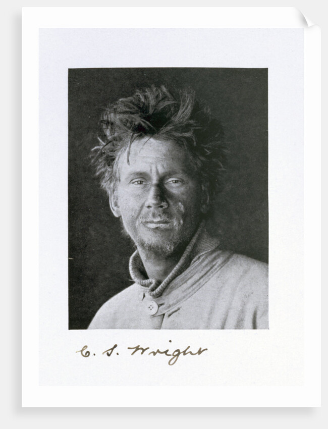 Charles S Wright, a member of Captain Scott's Antarctic expedition, 1910-1913 by Herbert Ponting