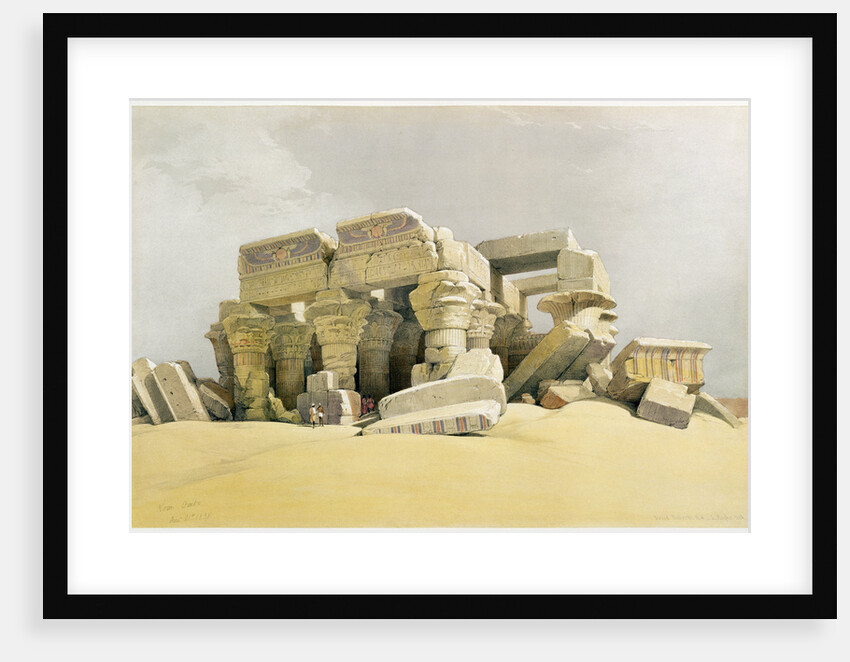 Ruins of the Temple of Kom Ombo, Egypt, c1845 by David Roberts
