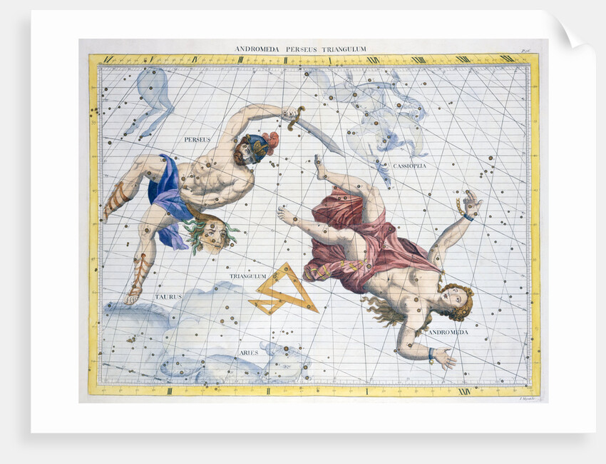 Constellations of Perseus and Andromeda, 1729 by Unknown
