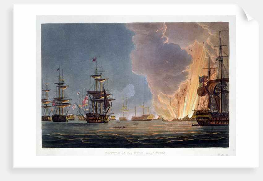 The Battle of the Nile, 1st August 1798 by Bailey