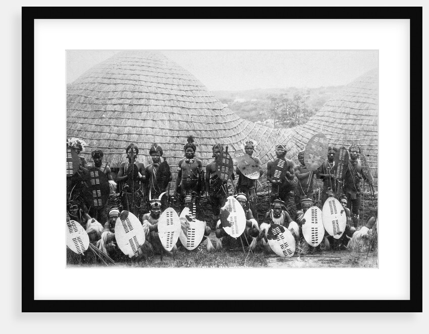 Zulu warriors, Southern Africa, c1875 by Unknown