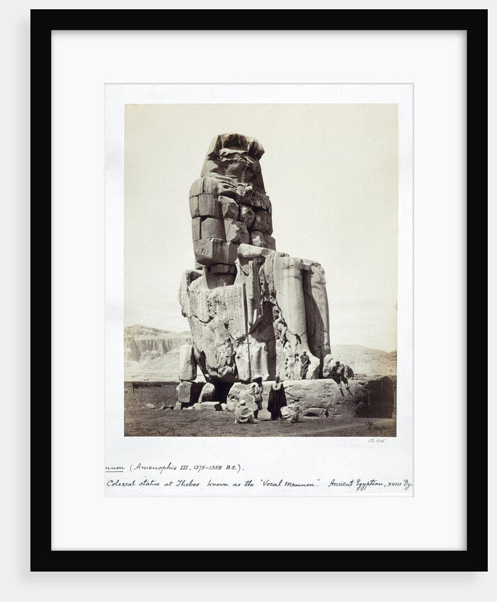 The Vocal Memnon, Thebes, Egypt, 1862 by Francis Bedford