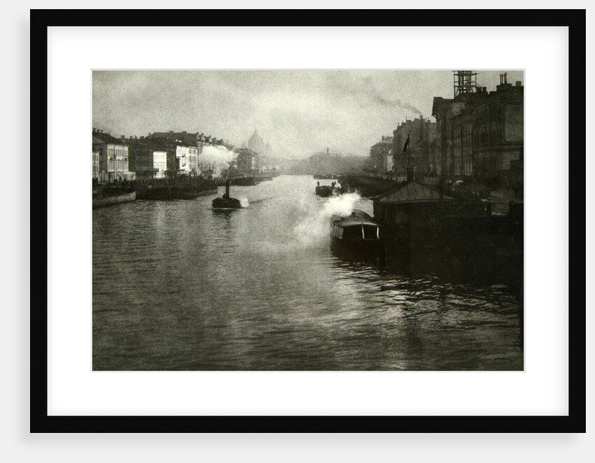 The Fontanka River in St Petersburg, Russia, 1900s by Fred Boisson
