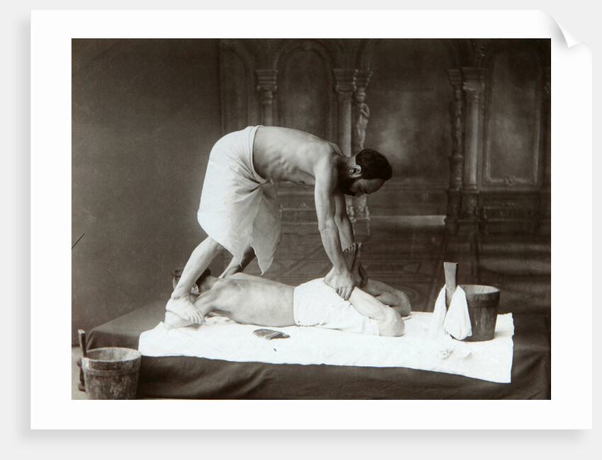 The Oriental bath. Massage, 1880s by Dmitri Ivanovich Yermakov
