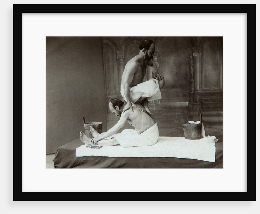 The Oriental bath. Massage, 1880s by Dmitri Ivanovich Yermakov
