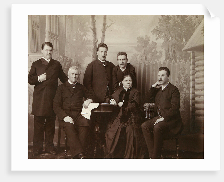 Portrait of the family of Sophia Perovskaya, 1860s by Unknown