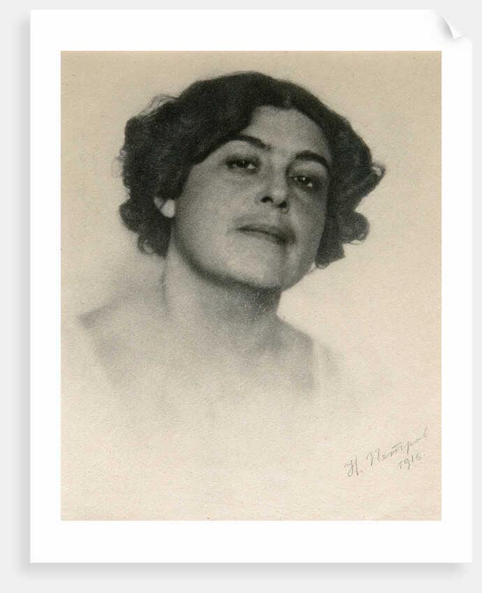 Portrait of the Russian actress Voronets, c1916 by Nikolai Petrov