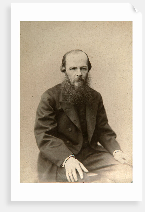Fyodor Dostoevsky, Russian novelist, c1860-c1881 by Lauffert