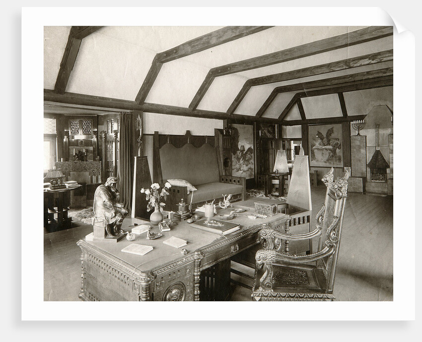 The study of Russian author Leonid Andreyev, early 20th century. by Karl Karlovich Bulla