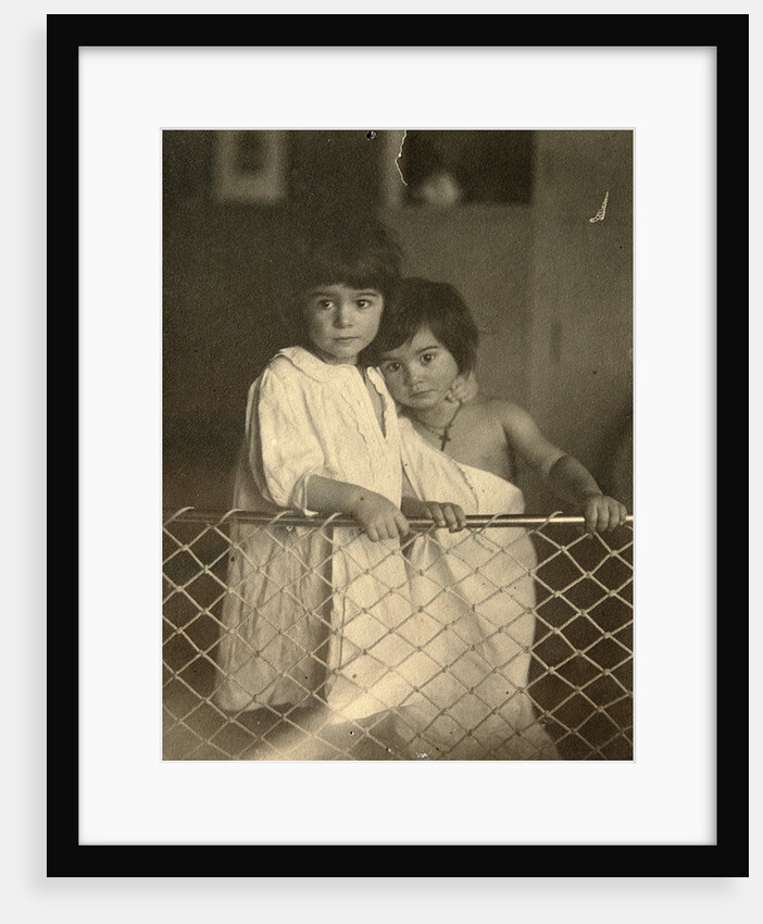 Portrait of two children, late 19th or early 20th century. by Leonid Andreyev