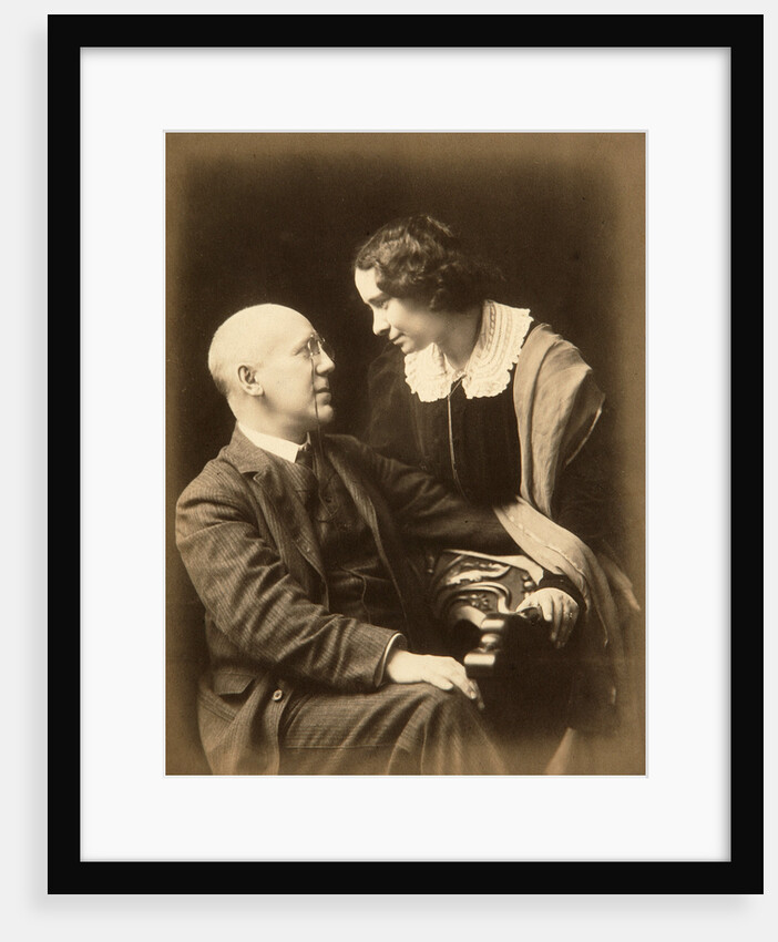 Fyodor Sologub, Russian poet, with his wife Anastasia, early 20th century. by Mikhail Leshchinsky