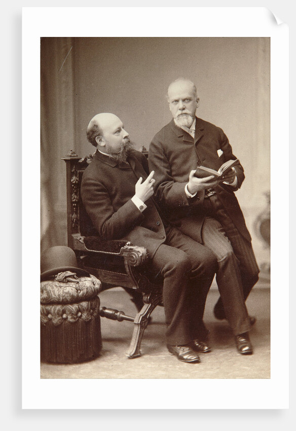 Russian artist Pavel Shukovsky and historian Alexander Onegin, Weimar, Germany, late 19th century. by Anonymous
