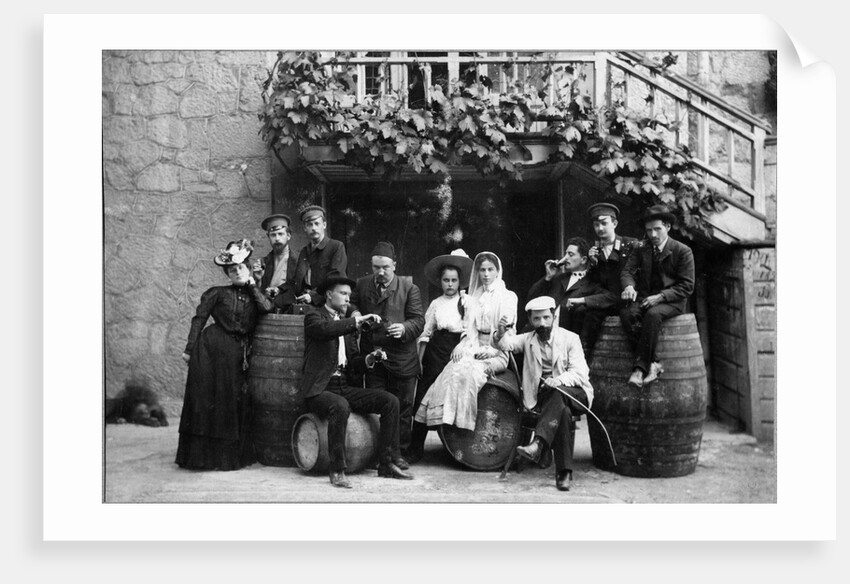 Russian author Alexander Kuprin with his wife in Yalta, Crimea, early 20th century by Unknown