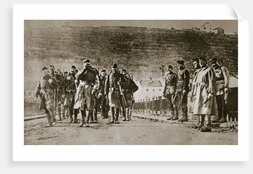 American troops march into Germany, 1918 by Unknown
