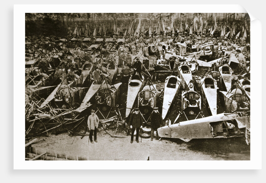 German war materiel destroyed under the terms of the Armistice by Unknown