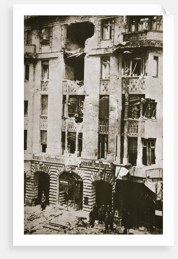 Damage to the offices of the socialist newspaper Vorwarts, Berlin, Germany, 1919 by Unknown
