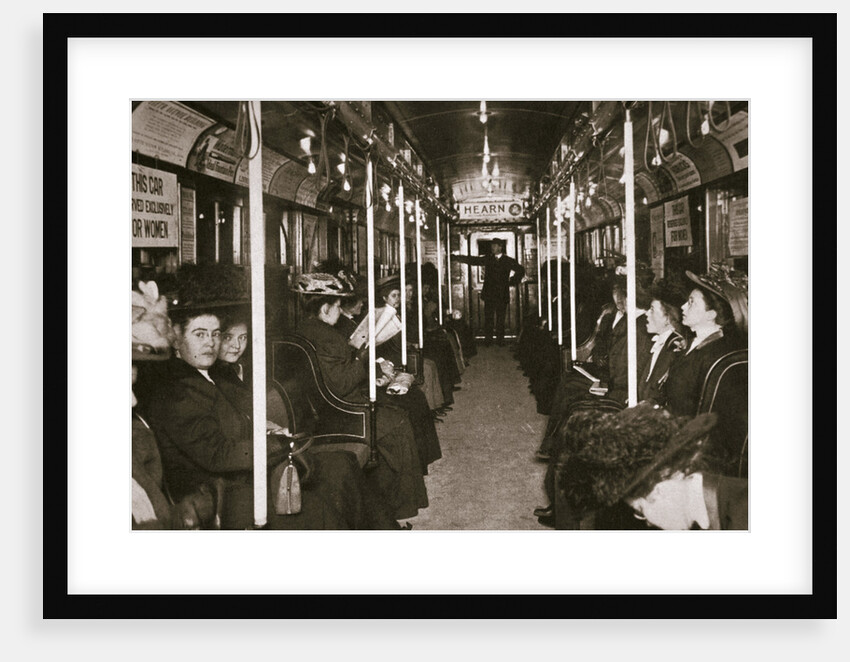 Hudson River subway train, New York, USA, c1901 by Edwin Levick