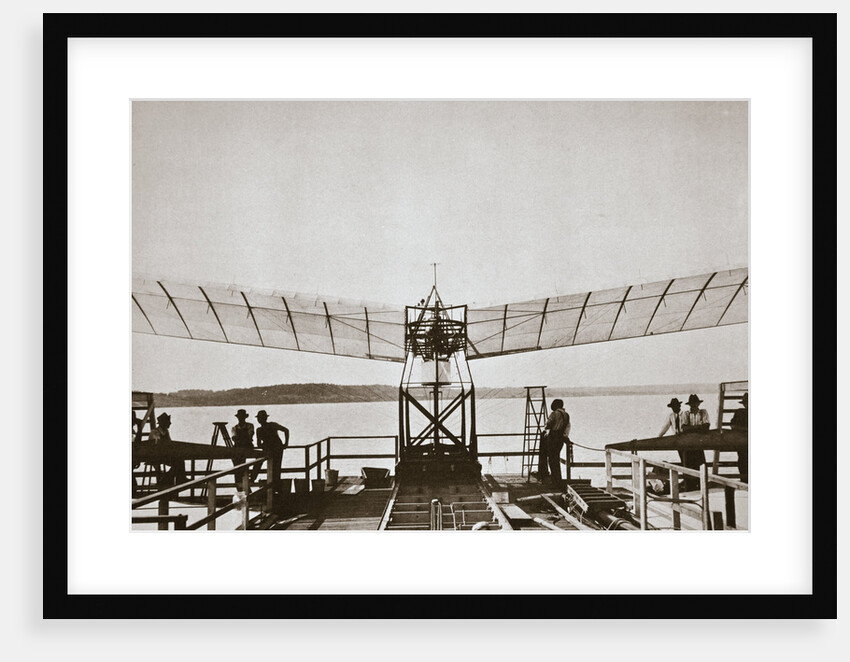 Professor Samuel P Langley's aeroplane, 1903 by Unknown