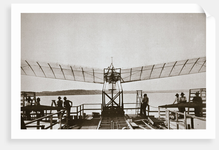 Professor Samuel P Langley's aeroplane, 1903 by Unknown