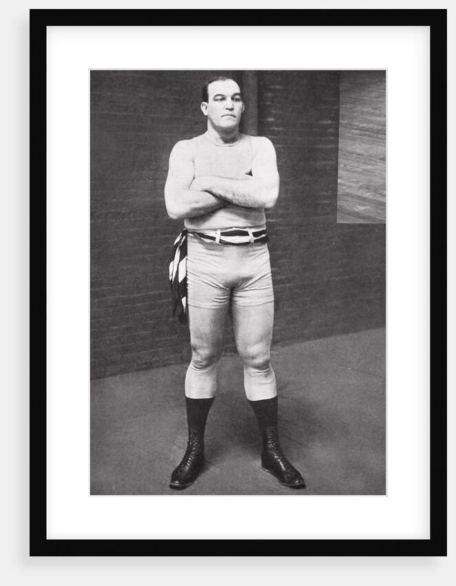 James J Jeffries, American boxer, 1910 by Unknown