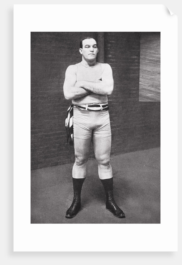 James J Jeffries, American boxer, 1910 by Unknown