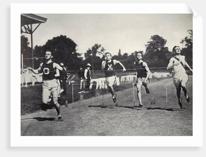 Arthur Duffey, American athlete, running a race, 1902 by Edwin Levick