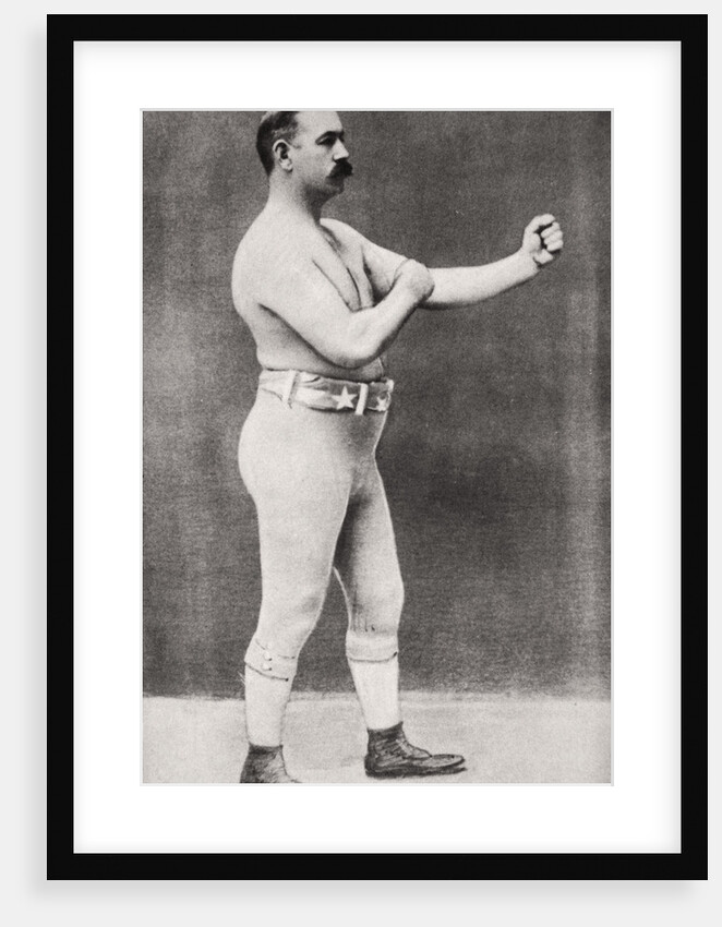 John L Sullivan, American boxer, c1898 by Unknown