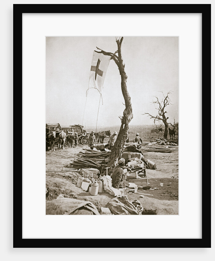 An advanced dressing station, Somme campaign, France, World War I, 1916 by Unknown