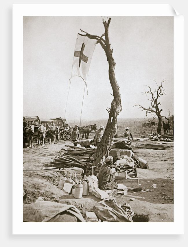 An advanced dressing station, Somme campaign, France, World War I, 1916 by Unknown