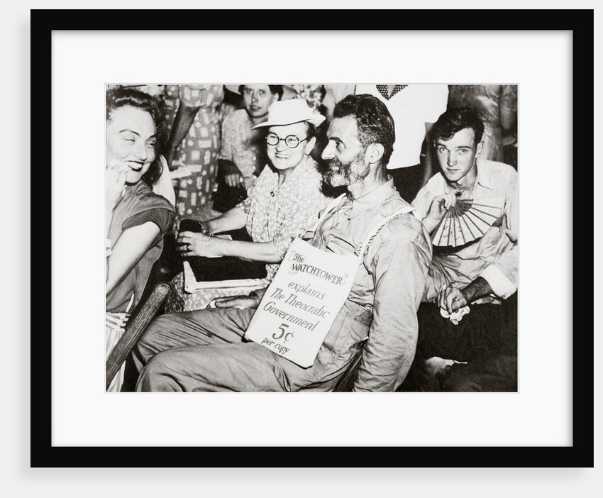 An anti-war group of Jehovah's Witnesses convening in 1940 by Unknown