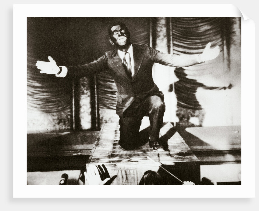 Al Jolson, American singer, in the final scene from the film The Jazz Singer, 1927 by Unknown