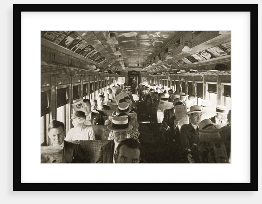 Rail commuters, New York, USA, c1920s-c1930s by Unknown
