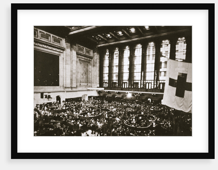 Trading floor of the New York Stock Exchange, USA, early 1930s by Unknown
