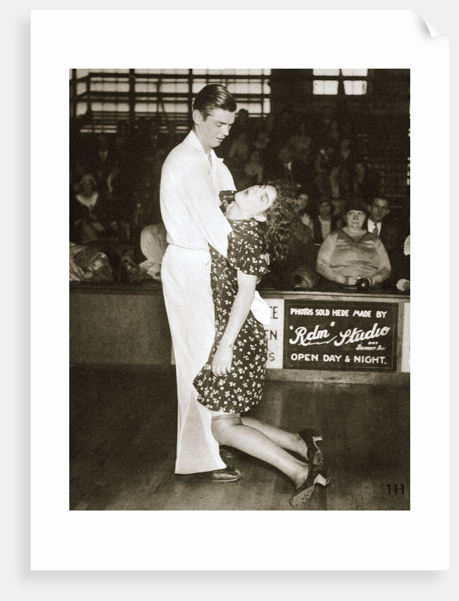 Contestants in a dance marathon, Chicago, Illinois, USA, 1930 by Unknown