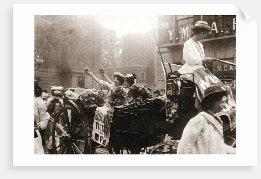 Two suffragettes celebrating their release from Holloway Prison, London, on 22 August 1908 by Unknown
