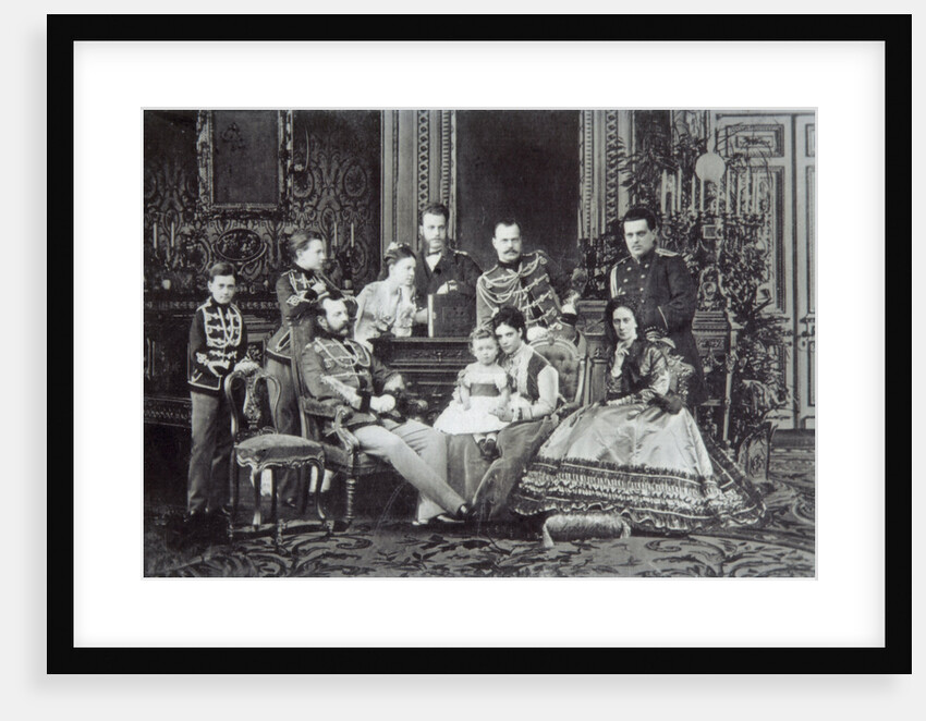 Family portrait of Tsar Alexander II of Russia, 1860s by Unknown