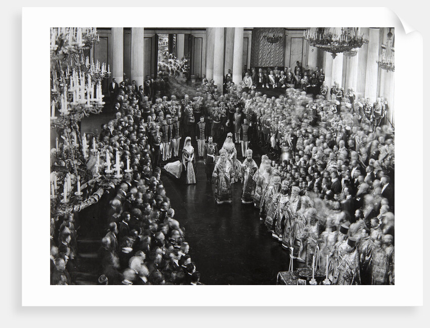 Tsar Nicholas II at the opening ceremony of the first Duma, St Petersburg, Russia, 1906 by Unknown