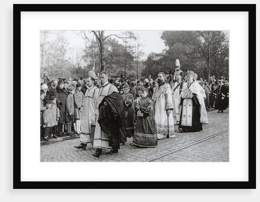 Funeral of Tsarina Maria Fyodorovna of Russia, Roskilde, Denmark, 19 October 1928 by Anonymous