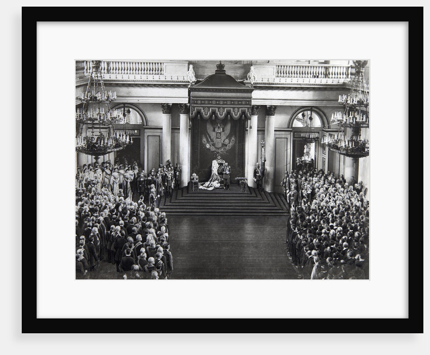 Tsar Nicholas II speaking at the opening of the first Duma, St Petersburg, Russia, 27 April 1906 by Unknown